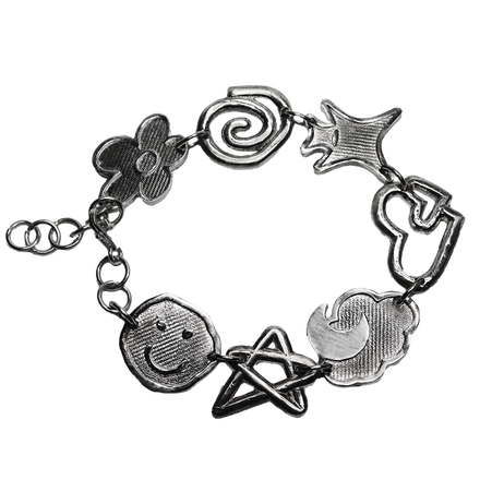 EMOTE CHARM BRACELET .925