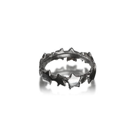 OVERLAPPING STAR RING .925