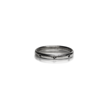 TINY STAR STACKING RING .925